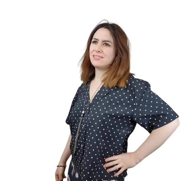 Madewell Resort Shirt in Textured Dot - Picture 9 of 16